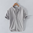 Luke | Men’s Shirt White Linen Cotton Blend