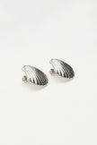 Ella | Gold Scallop Stud Earrings
