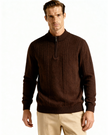 Men’s Half Turtleneck Zipper Sweater