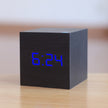 Square LED Digital Clock with Alarm Function, Small Digital Wall Clock for Home, Adjustable Brightness and Temperature Display - 3
