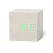 Square LED Digital Clock with Alarm Function, Small Digital Wall Clock for Home, Adjustable Brightness and Temperature Display - 5