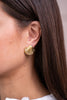 Ella | Gold Scallop Stud Earrings