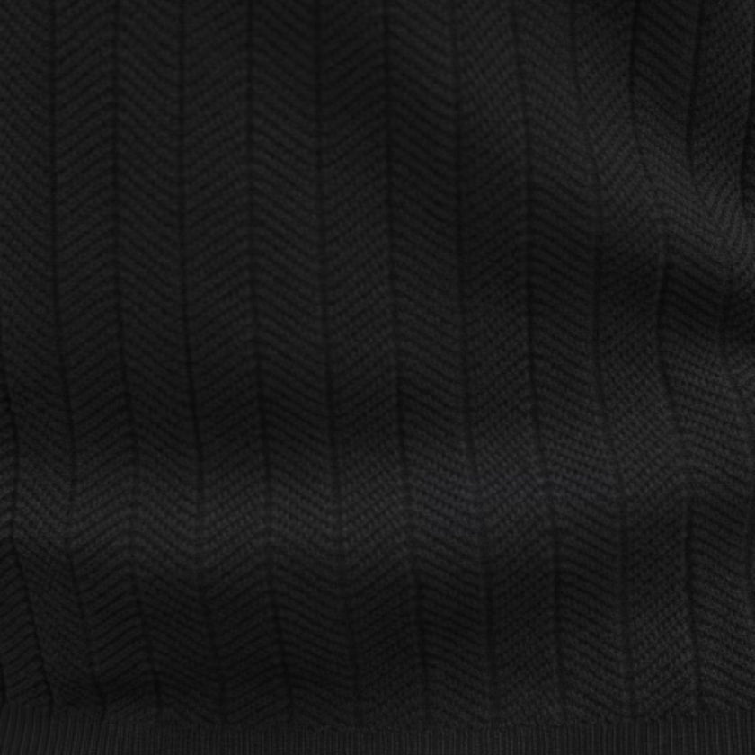 Men's lightweight ribbed cotton polo shirt in classic fit by FJØRNA, featuring a ribbed texture and comfortable design.