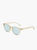 Women's round sunglasses with acetate frame from FJØRNA, featuring UV protection and stylish design.