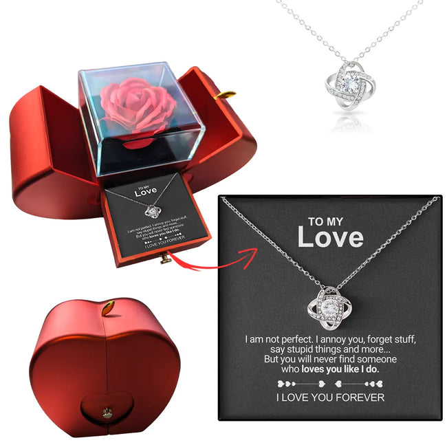 Eva | Eternal Rose Necklace Set