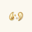 Grace | Sculpted Teardrop Earrings in 18K Gold plated or Silver