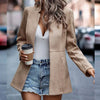 Ella | Chic Beige Blazer with Notch Lapels and Pockets