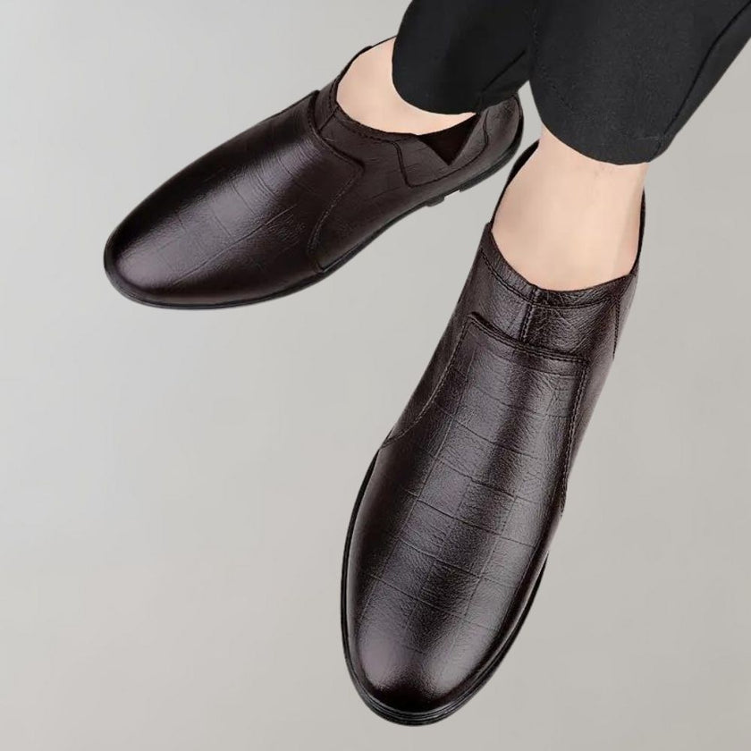 Textured Black Ankle Boots - 5