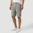 Men's linen shorts with elasticated waist and drawstring, FJØRNA summer beach shorts for casual wear.