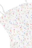 FJØRNA Tasmin women's white print midi dress featuring a bodycon fit, perfect for day-to-night wear, stylish and versatile.