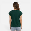 Women's FJØRNA V-neck twist front casual summer T-shirt with short sleeves, soft and comfortable for warm weather.