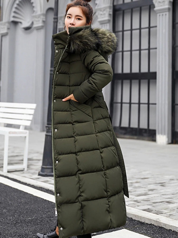 Frostinne | Women's Long Belted Winter Coat for Ultimate Warmth