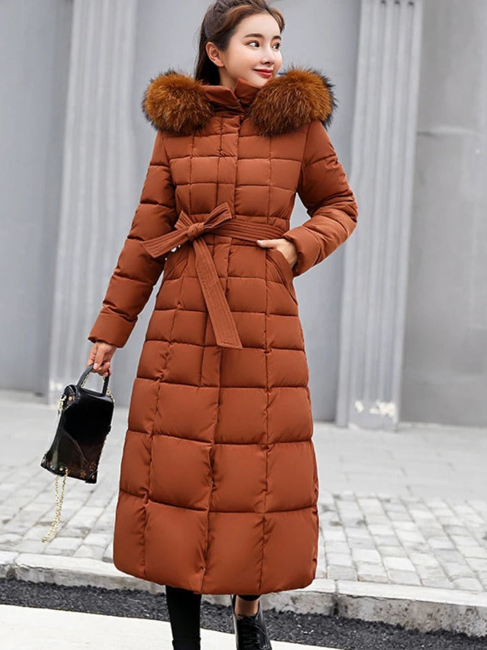 Frostinne | Women's Long Belted Winter Coat for Ultimate Warmth