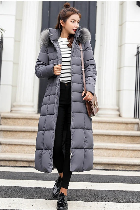 Frostinne | Women's Long Belted Winter Coat for Ultimate Warmth
