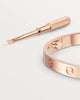 Grace - Screw Detail Bracelet in Rose Gold Plated Finish