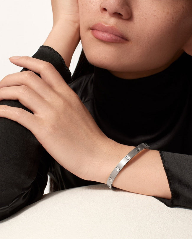 Fjorna | Women's Bangle Bracelet Silver One Size Alloy 2