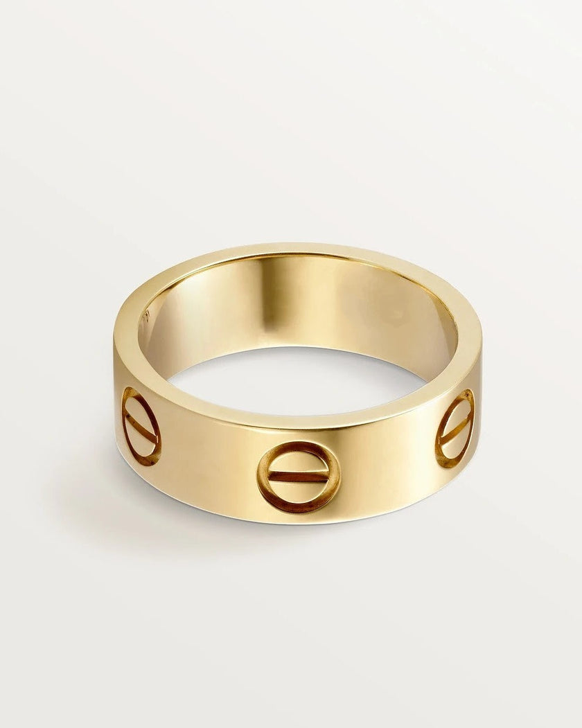 Fjorna | Unisex Ring Gold Size Adjustable Zinc Alloy 7
