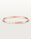 Grace - Screw Detail Bracelet in Rose Gold Plated Finish