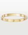 FJORNA | Classic Gold-Tone Screw Bangle Bracelet – Minimalist Style