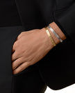 FJORNA | Classic Gold-Tone Screw Bangle Bracelet – Minimalist Style