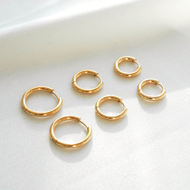 Mia – Women’s Triple Hoop Earrings Set | Elegant Accessory 1