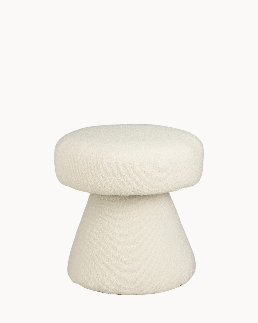 Marhaus | White Mushroom-Shaped Stool