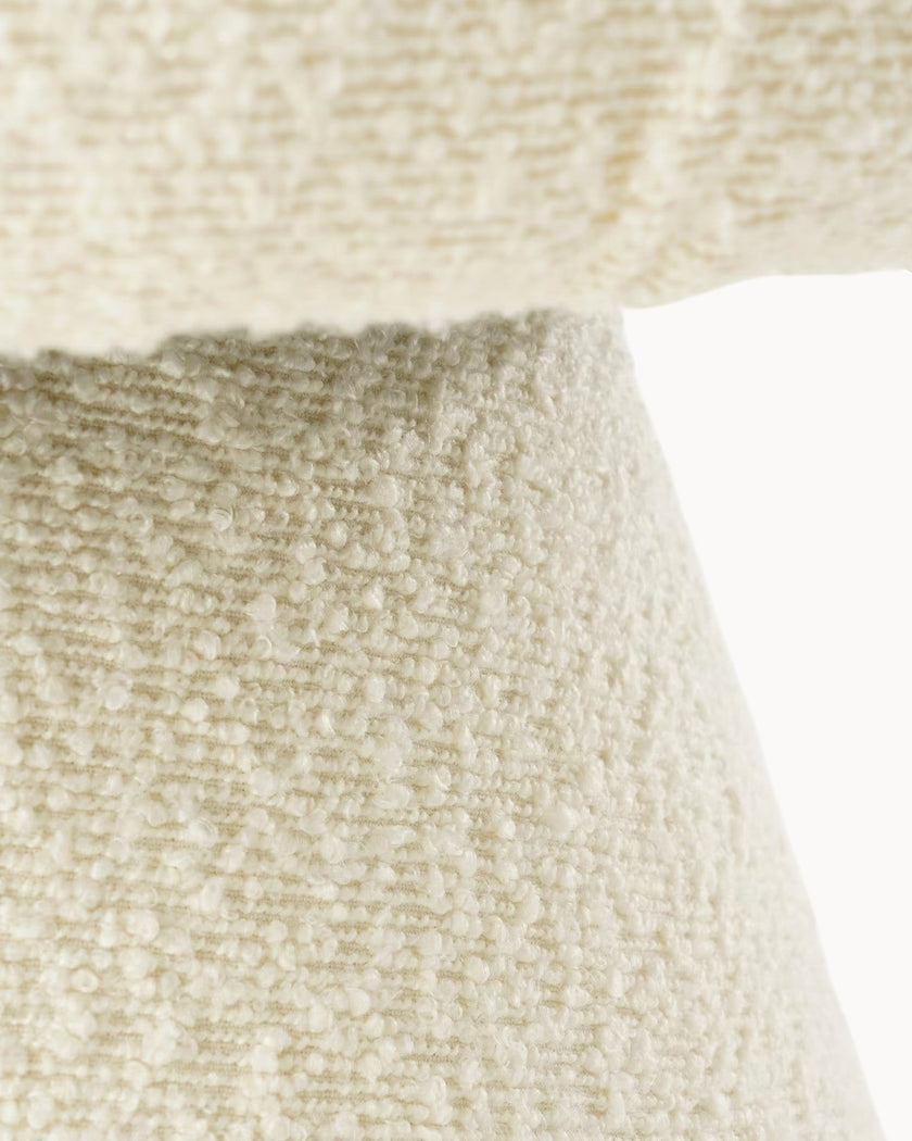 Marhaus | White Mushroom-Shaped Stool