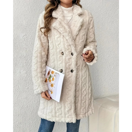 Astrid | Hooded Fleece Jacket with Textured Design