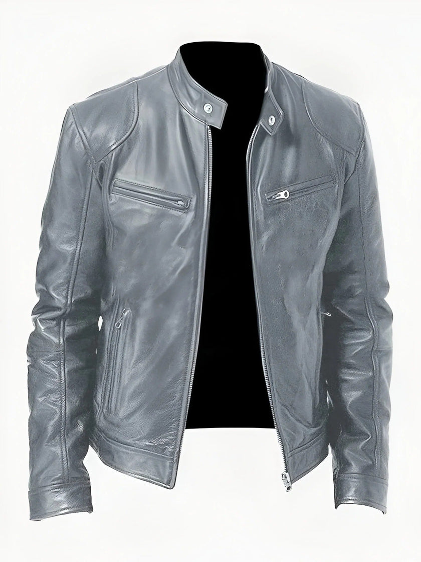 Stephan – Black Leather Jacket for Men - Stylish & Durable | Casual Wear 6