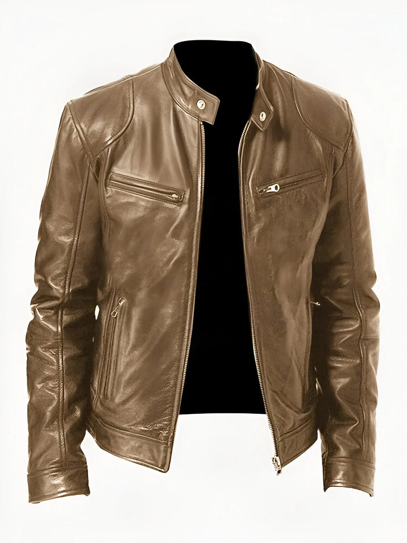 Stephan – Black Leather Jacket for Men - Stylish & Durable | Casual Wear 9