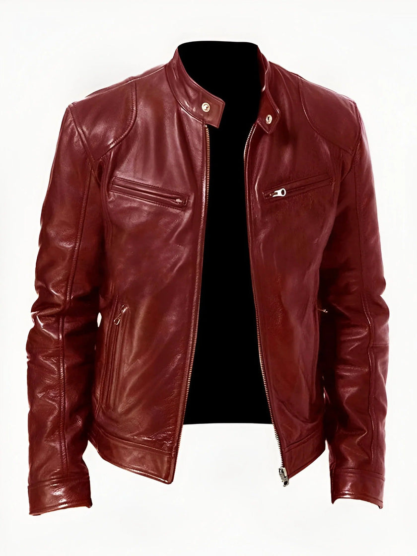 Stephan – Black Leather Jacket for Men - Stylish & Durable | Casual Wear 3