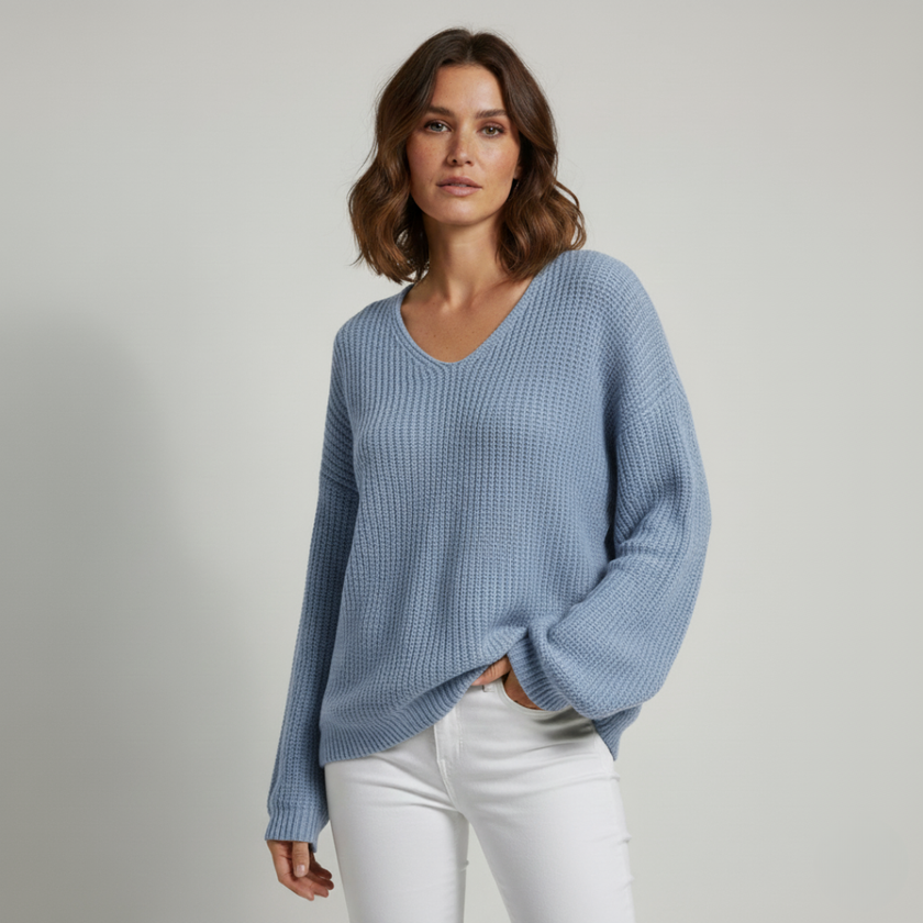 Casual Pullover Sweater Pink