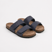 FJØRNA men's double strap open toe slides with comfortable sandal design and casual style, featuring adjustable straps and open toe.
