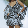 Isla | Elegant Ruffled Dress with Built-In Shorts