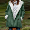 Maya | Cozy Oversized Vegan Fleece Jacket with Hood and Sherpa Lining