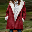 Maya | Cozy Oversized Vegan Fleece Jacket with Hood and Sherpa Lining